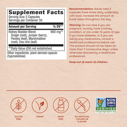 Nature's Way Kidney Bladder, 465 mg per capsule, 100 Vcaps