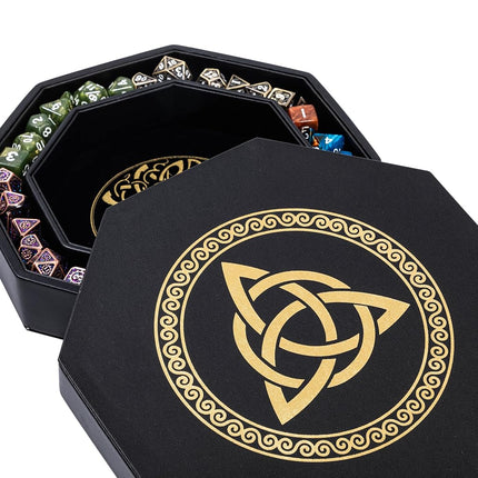 Premium Dice Tray for DND, Detailed World Tree & T