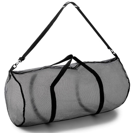 Champion Sports Mesh Duffle Bag with Zipper and Ad