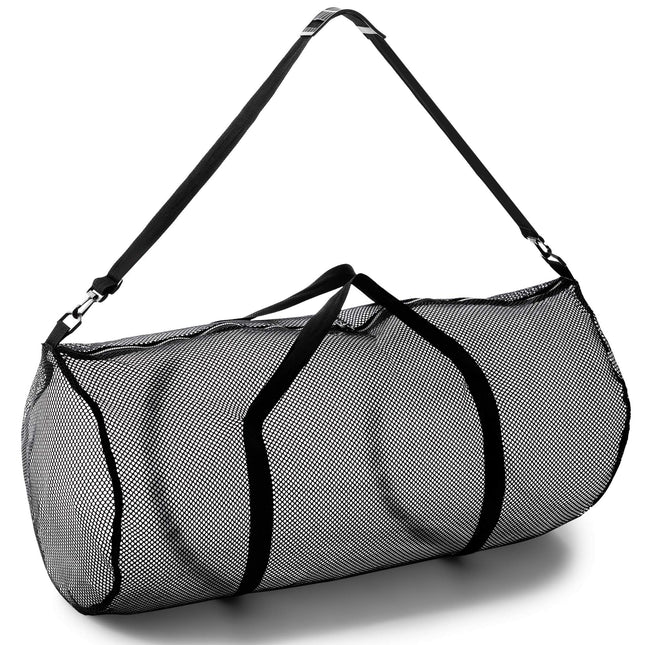 Champion Sports Mesh Duffle Bag with Zipper and Ad