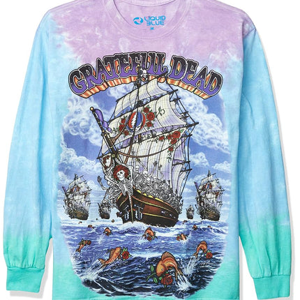 Liquid Blue Men's Ship of Fools Long Sleeve T-Shir