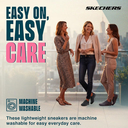 Skechers Women's Breathe Easy-Infi Knity Sneaker, Black, 8