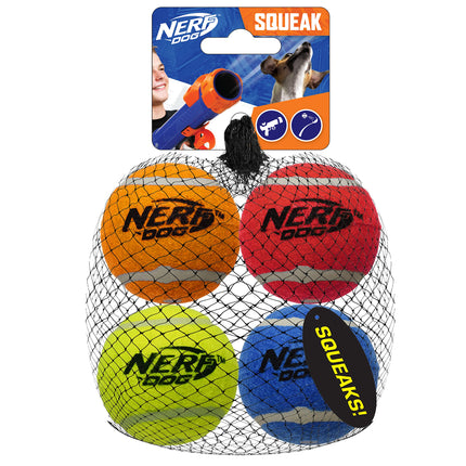 Nerf Dog Squeak Tennis Balls, Medium