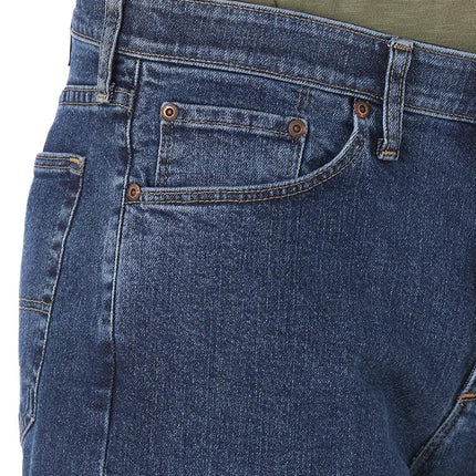 Wrangler Authentics Men's Authentics Big & Tall Comfort Flex Denim Short, Dark Stonewash, 44