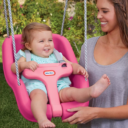 little tikes 2-in-1 Snug 'n Secure Swing, Pink