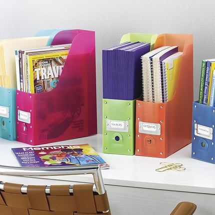 Whitmor Magazine Organizers, Set of 5, Multicolor