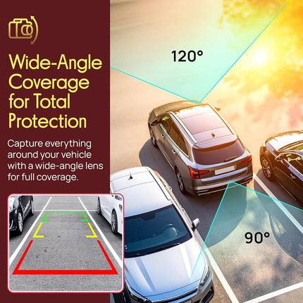 Pyle Dash Cam Rearview Mirror - 4.3� DVR Monitor Rear View Dual Camera Video Recording System in Full HD 1080p w/Built in G-Sensor Motion Detect Parking Control Loop Record Support - Pyle PLCMDVR49