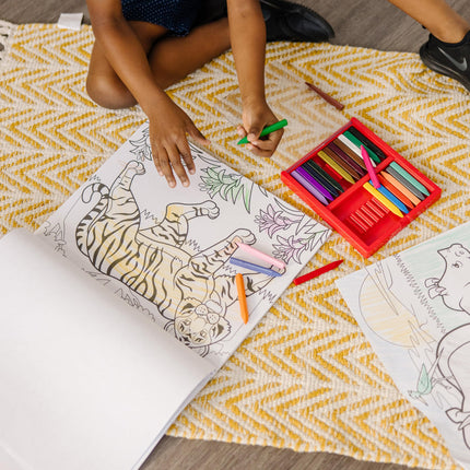 Melissa & Doug Jumbo Coloring Pad (11 x 14 pulgadas) - Animales, 50 dibujos