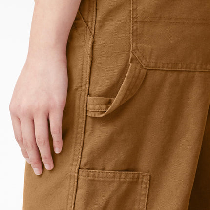 Dickies Peto Vaquero para Mujer, Rinsed Brown Duck, Mediano