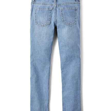 The Children's Place girls Basic Skinny Jeans, Dk Stary Night Wash/True Indigo 2 Pack, 7-Jun US