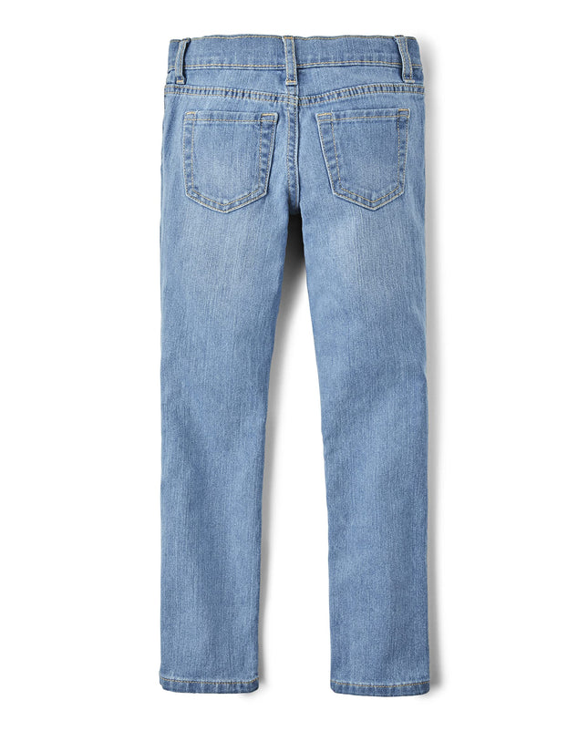 The Children's Place Baby Toddler Girls Basic Skinny Jeans, True Indigo, 18