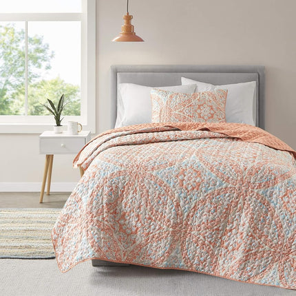 Comfort Spaces Reversible Quilt Set-Vermicelli Sti