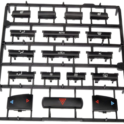 Dorman 76833 HVAC Control Button Kit for Select Saab Models, Black