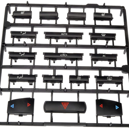 Dorman 76833 HVAC Control Button Kit for Select Saab Models, Black