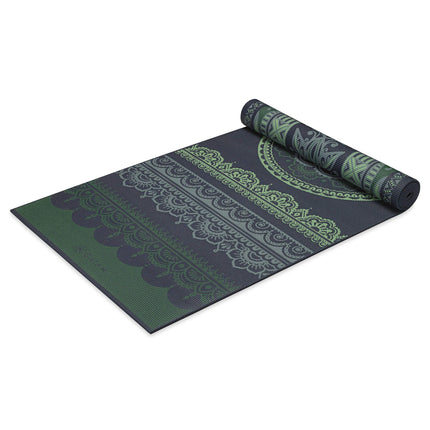 Gaiam Premium Print Reversible Yoga Mat, Boho Folk