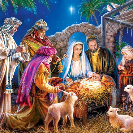 MasterPieces Holiday A Child is Born - Christ in Manger 1000 Piece Jigsaw Puzzle by Dona Gelsinger
