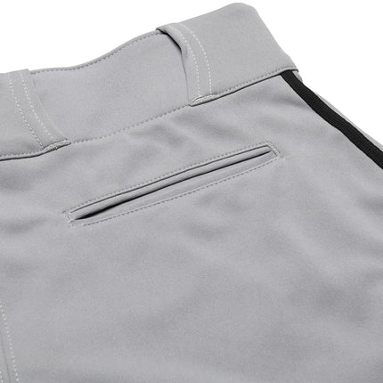 Champro Men's Triple Crown Baseball Pant Knickers with Braid Grey/Black