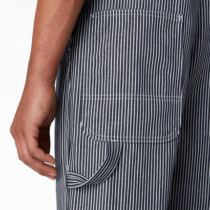 Dickies Peto de trabajo de mezclilla para hombre, rayas Hickory, 38X30