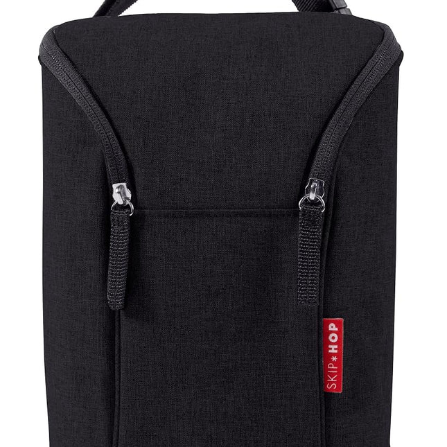 Skip Hop Double Bottle Bag, Black, EA