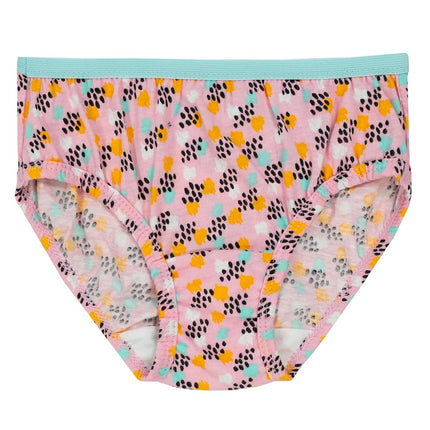 Fruit of the Loom Culotte Fille en Coton, Lot de 20 - Blanc/Rayures/Imprimé Animal, 4
