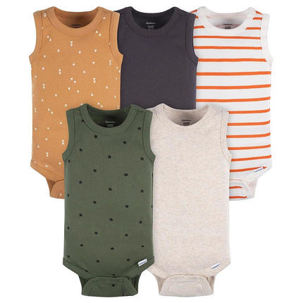 Gerber Baby Boys Multi-Pack Sleeveless Onesies Bod