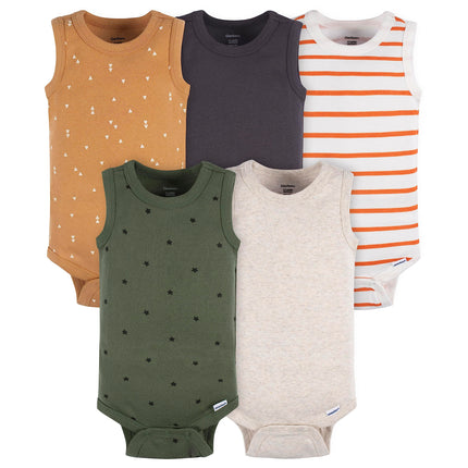 Gerber Baby Boys Multi-Pack Sleeveless Onesies Bod