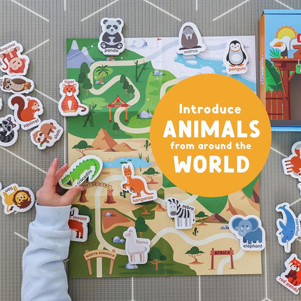 Curious Columbus Zoo Animal Fridge Magnets for Toddlers 1-3 Year Olds