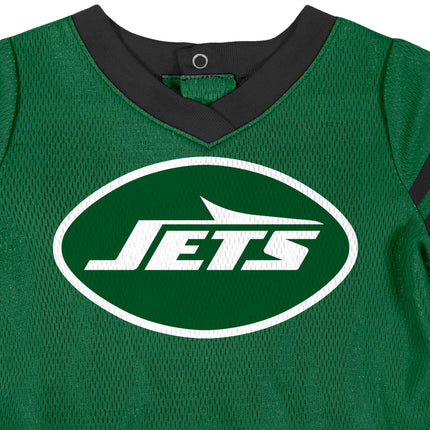 NFL New York Jets Team Jersey Dress and Diaper Cover, Green/White New York Jets, 18 Months