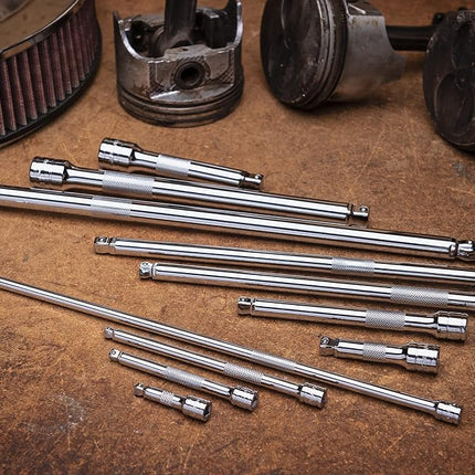 GEARWRENCH 11 Piece 1/4", 3/8", 1/2" Drive Wobble Extension Set - 81320A-07