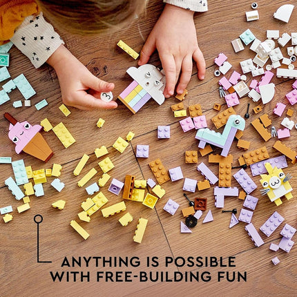 LEGO® Classic Creative Pastel Fun 11028 Building Toy Set; Colourful, Imaginative,Playful Learning for Kids Aged 5+