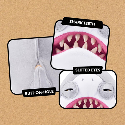Fuggler JAWS Funny Ugly Monster Plush 9" by ZURU – Officially Licensed Movie Collectible Soft Toy – Funny for Dad, Novelty Gift for Him, Movie Fan Gag Gift, Quirky Desk Plush