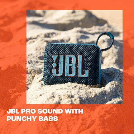 JBL Go 4 Ultra Portable Bluetooth Speaker, Waterproof and Dustproof, Big Pro Sound with Strong Bass, Built-in 7 Hour Battery, Made in Part with Recycled Materials (Pink)