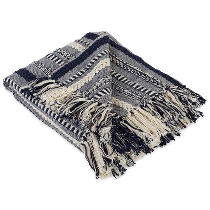 DII Throw, Cotton, Navy, 50x60