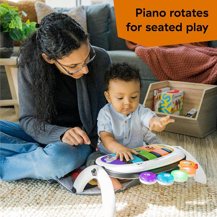 Baby Einstein 4-in-1 Kickin Tunes Play Gym, Tummy Time Baby Play Mat with Kick Piano, Music & Language Discovery, Sensory Toys, Lights & Sounds, for Newborns & Up