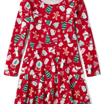 The Children's Place Fille, Manches Longues Tricot, Joie des Fêtes, TP Plus