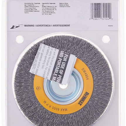 DEWALT Wire Wheel, Crimped, 6-Inch (DW4904)