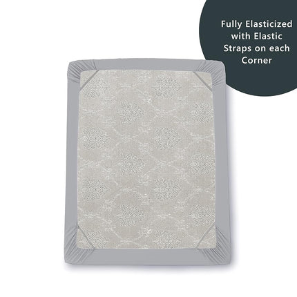 Elegant Comfort Premium Hotel Quality Extra Deep Pocket 18" - 21" Single Fitted Sheet for High Mattress, Luxury & Softest 1500 Thread Count Egyptian Quality Smart Pocket, California King, Silver