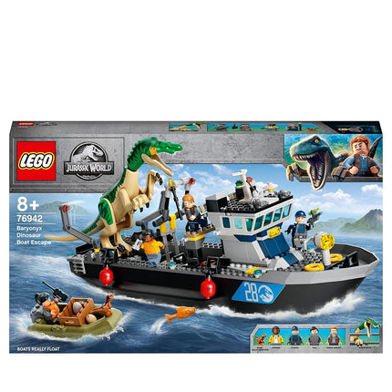 LEGO 76942 Jurassic World Baryonyx Dinosaur Boat Escape