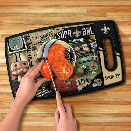YouTheFan NFL New Orleans Saints – Planche à découper style rétro