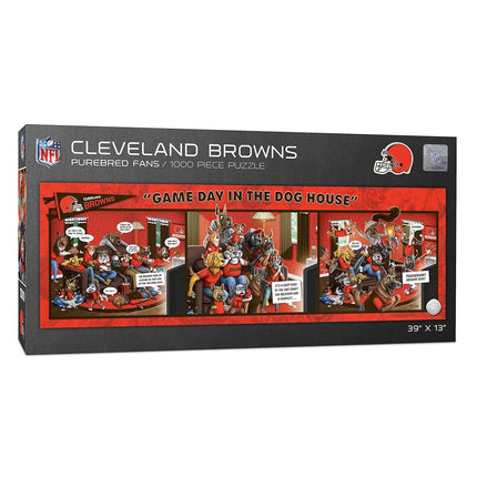 YouTheFan NFL Cleveland Browns Casse-tête 1000 pièces "Game Day in The Dog House"