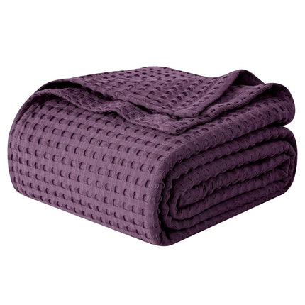 Elegant Comfort Premium 100% Cotton Waffle Blanket
