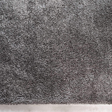 Unique Loom Solo Collection Plush Casual Gray Area Rug (3' x 5')