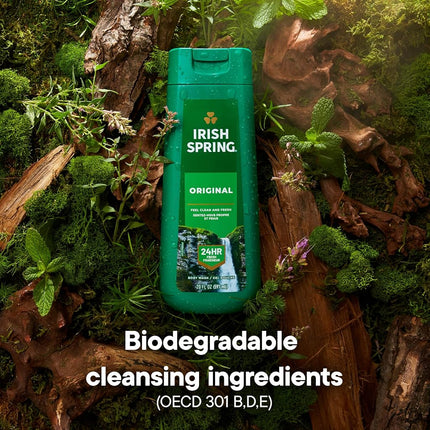 Irish Spring Original Clean Shower Gel for Men, 20 Fl Oz (Pack of 2)