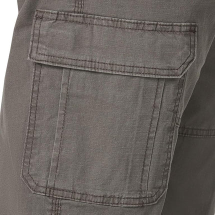 Wrangler Authentics Men's Relaxed Fit Stretch Cargo Pant Casual, Olive Drab, 50W x 32L