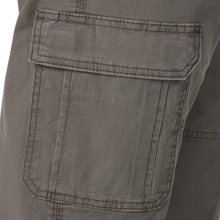 Wrangler Authentics Men's Relaxed Fit Stretch Cargo Pant Casual, Olive Drab, 38W / 34L