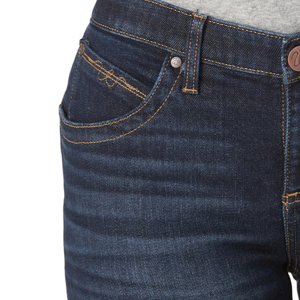 Wrangler Women's Q-Baby Mid Rise Boot Cut Ultimate Riding Jean, Avery, 13-34