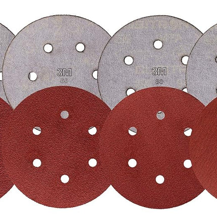 Scotch-Brite 77143-case Hookit 7447 PRO Disc, 6" x NH 6 HLS, A VFN, Aluminum Oxide, Maroon (Pack of 40)