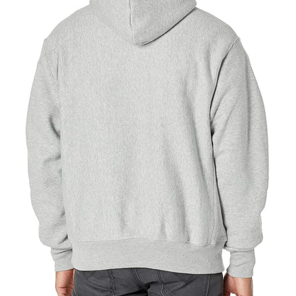 Champion Men's gf68reverse Hoody, Oxford Gray/Left Chest C Logo, S UK