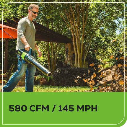 Greenworks 80V 21� Brushless (Self-Propelled) Cordless Electric Lawn Mower + (580 CFM) Axial Leaf Blower (75+ Compatible Tools), 4.0Ah Battery and 60 Minute Rapid Charger, Green and Black