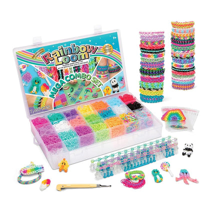 Rainbow Loom Mega Combo Case, 7456 Pieces - Enhanc